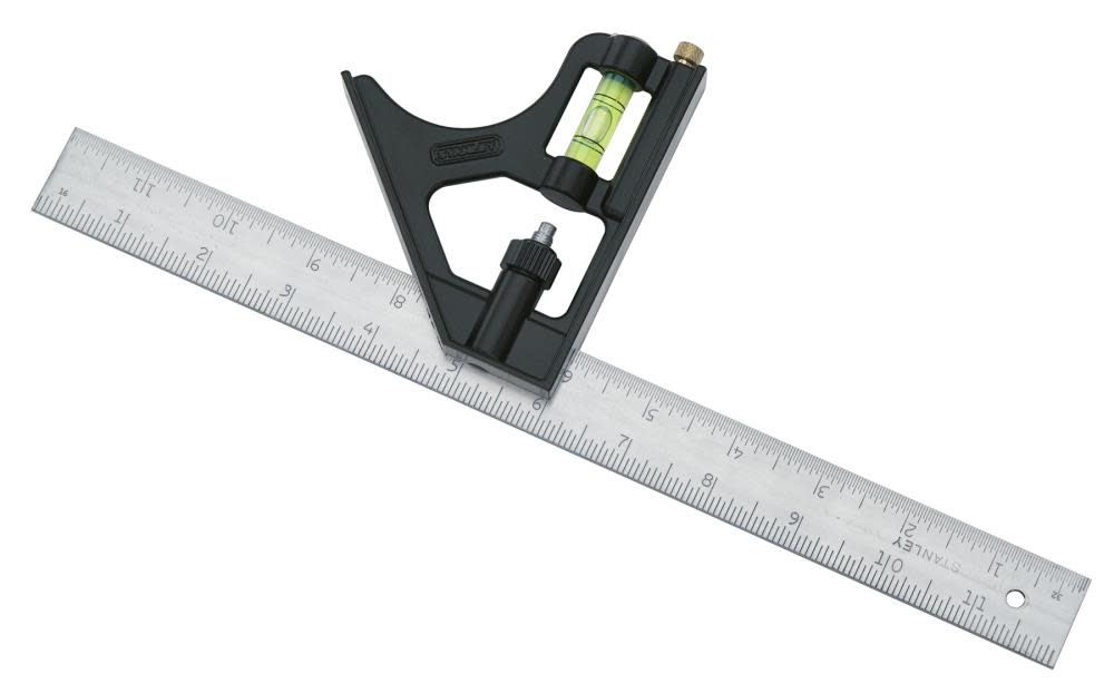 Stanley 12 In. Die Cast Handle Combination Square - Ascmtools