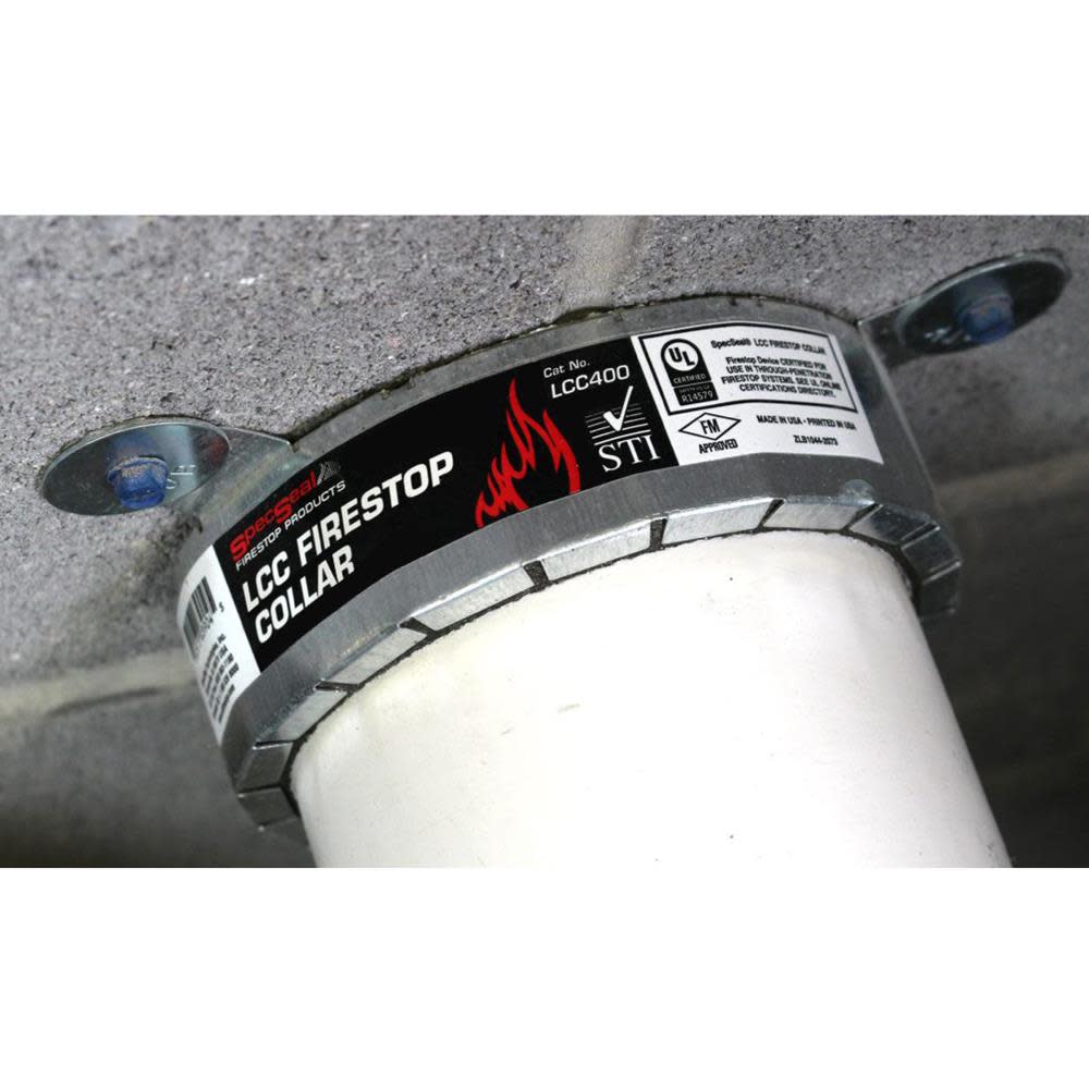 Specified Technologies Inc SpecSeal LCC Intumescent Firestop Collars - Ascmtools