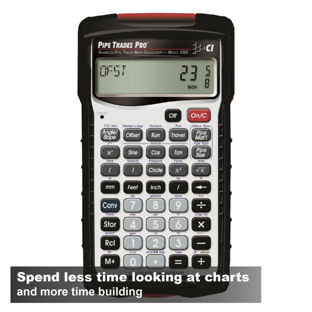 Calculated Industries Pipe Trades Pro Advanced Pipe Trades Math Calculator - Ascmtools