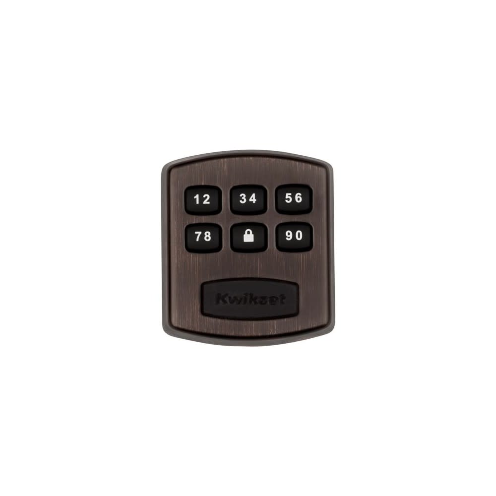 Kwikset Venetian Bronze Single Cylinder Keyless Entry Electronic Deadbolt - Ascmtools