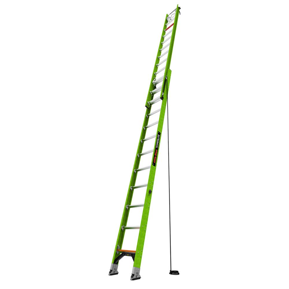Little Giant Safety HyperLite 24 Ft. – IAA Fiberglass Extension Ladder with CH V-Rung and Claw - Ascmtools