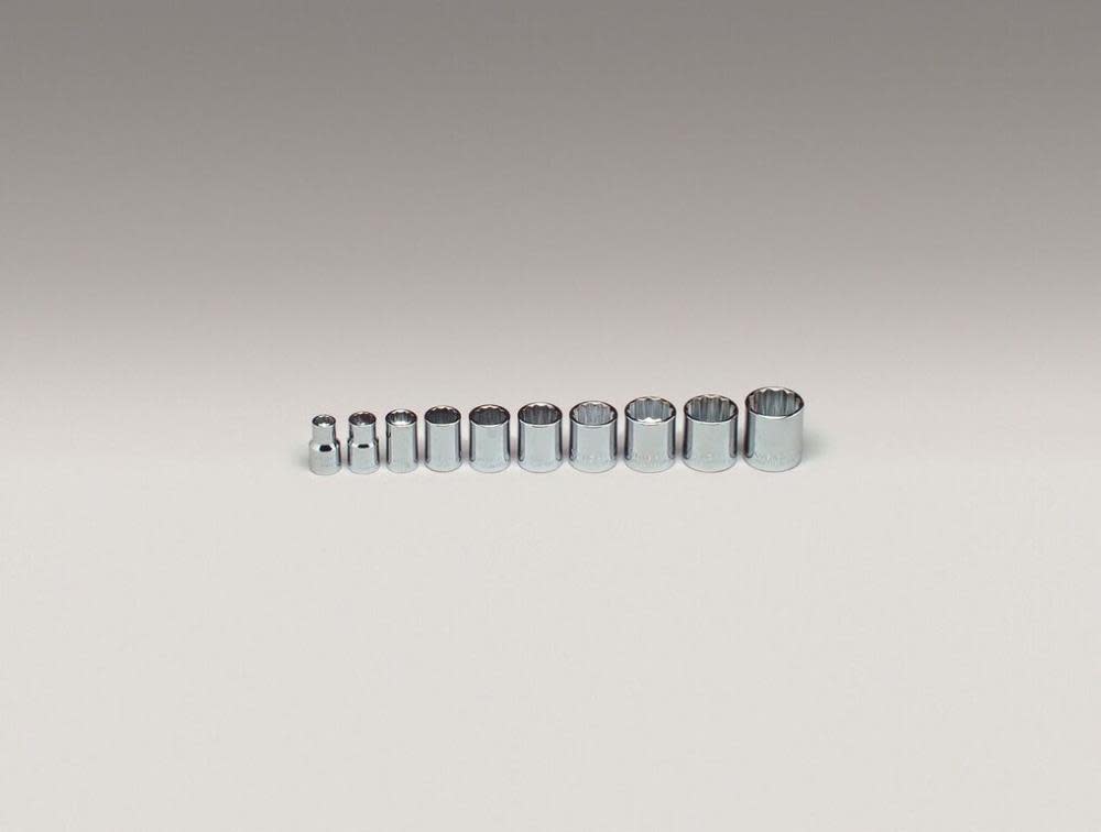 Wright Tool 3/8 In. Drive 10 pc. 12 pt Socket Set - Ascmtools
