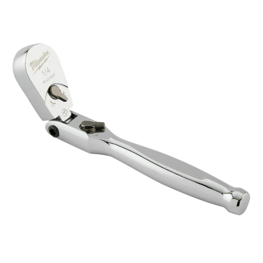Milwaukee 1/4″ Drive 6″ Flex Head Ratchet - Ascmtools