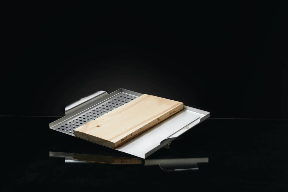 Napoleon Stainless Steel Multi-functional Topper with Cedar Plank - Ascmtools