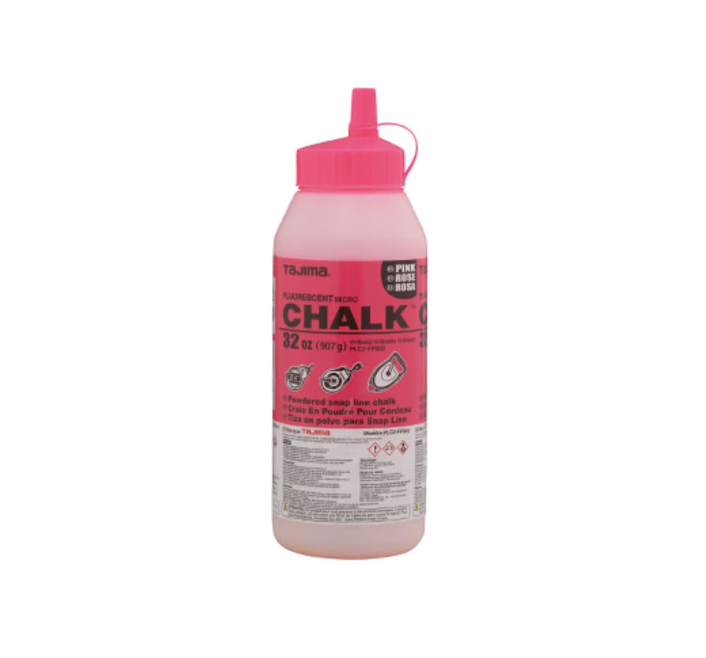 Tajima Micro Chalk Powdered Snap Line Chalk Fluorescent Pink 32oz - Ascmtools