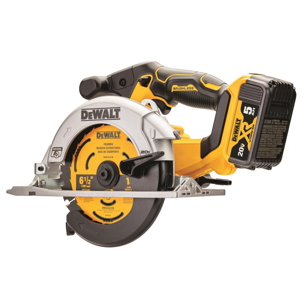 DEWALT 20V MAX 6-1/2 in. Brushless Cordless Circular Saw Kit - Ascmtools