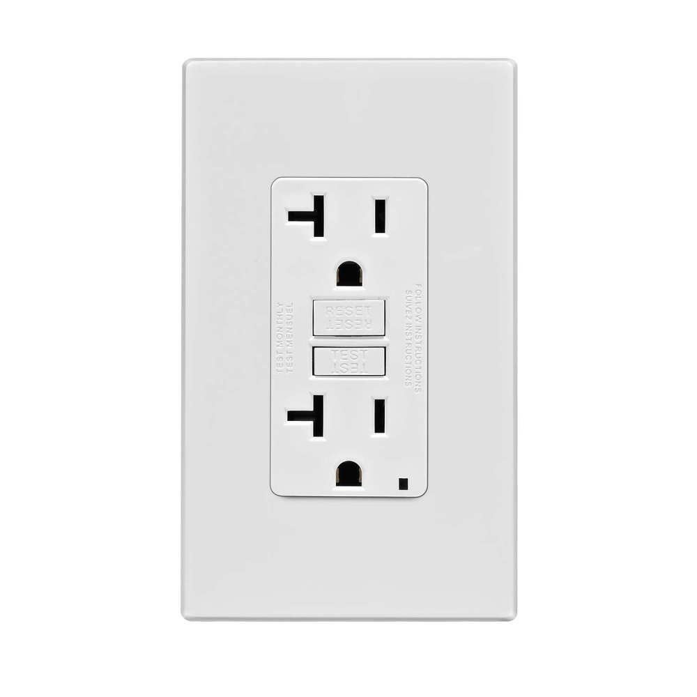 Leviton SmartlockPro GFCI Outlet 20A 125V White NEMA 5-20R - Ascmtools