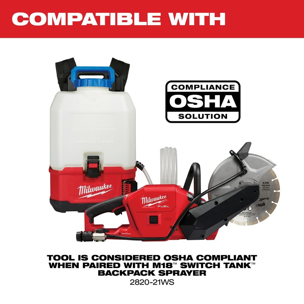 Milwaukee M18 FUEL 9 in. Cut-Off Saw with ONE-KEY (BareTool) - Ascmtools