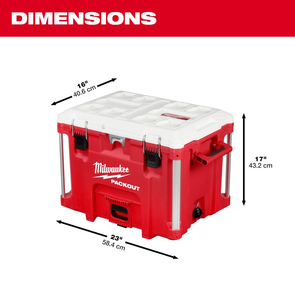 Milwaukee PACKOUT XL Cooler 40qt - Ascmtools