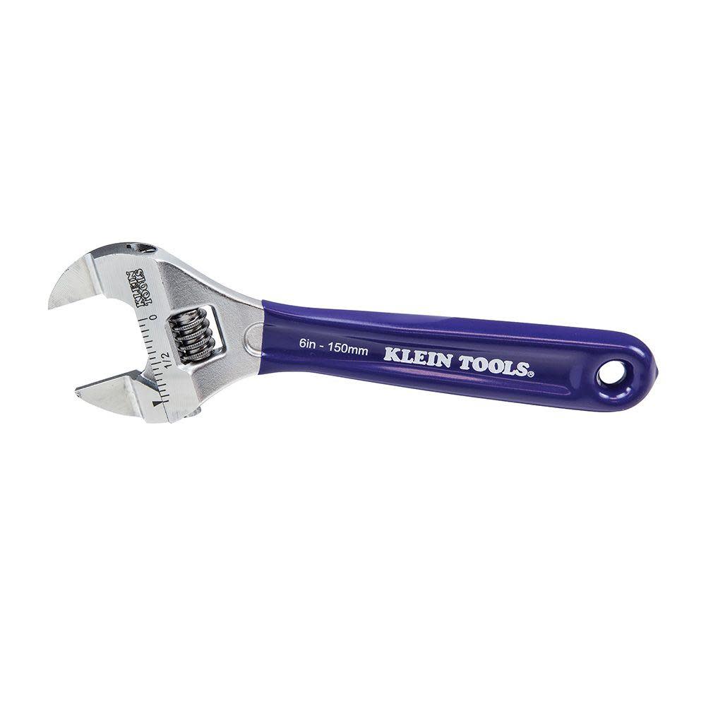 Klein Tools Slim-Jaw Adjustable Wrench 6″ - Ascmtools