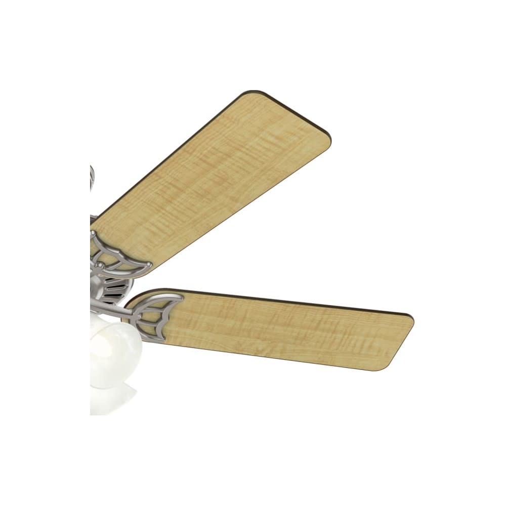 Hunter Fan Studio Series Ceiling Fan 52″ Brushed Nickel Cherry - Ascmtools