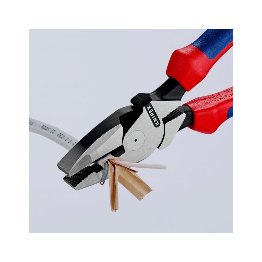 Knipex Linemans Pliers Plastic Coated Handle 240mm - Ascmtools