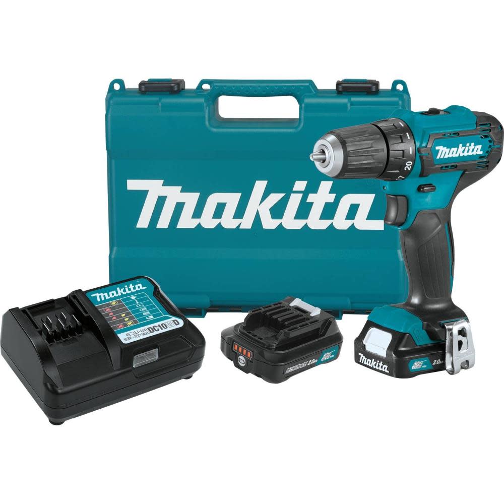 Makita 12V Max CXT Lithium-Ion Cordless 3/8 In. Driver-Drill Kit (2.0Ah) - Ascmtools