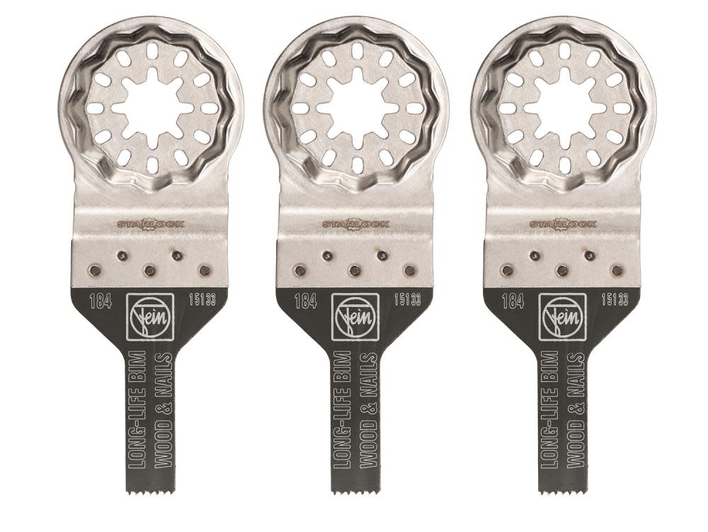 Fein StarLock E-Cut 184 Long-Life Saw Blade with Bi Metal Teeth for All Woods Plasterboard and Plastic Materials - Ascmtools