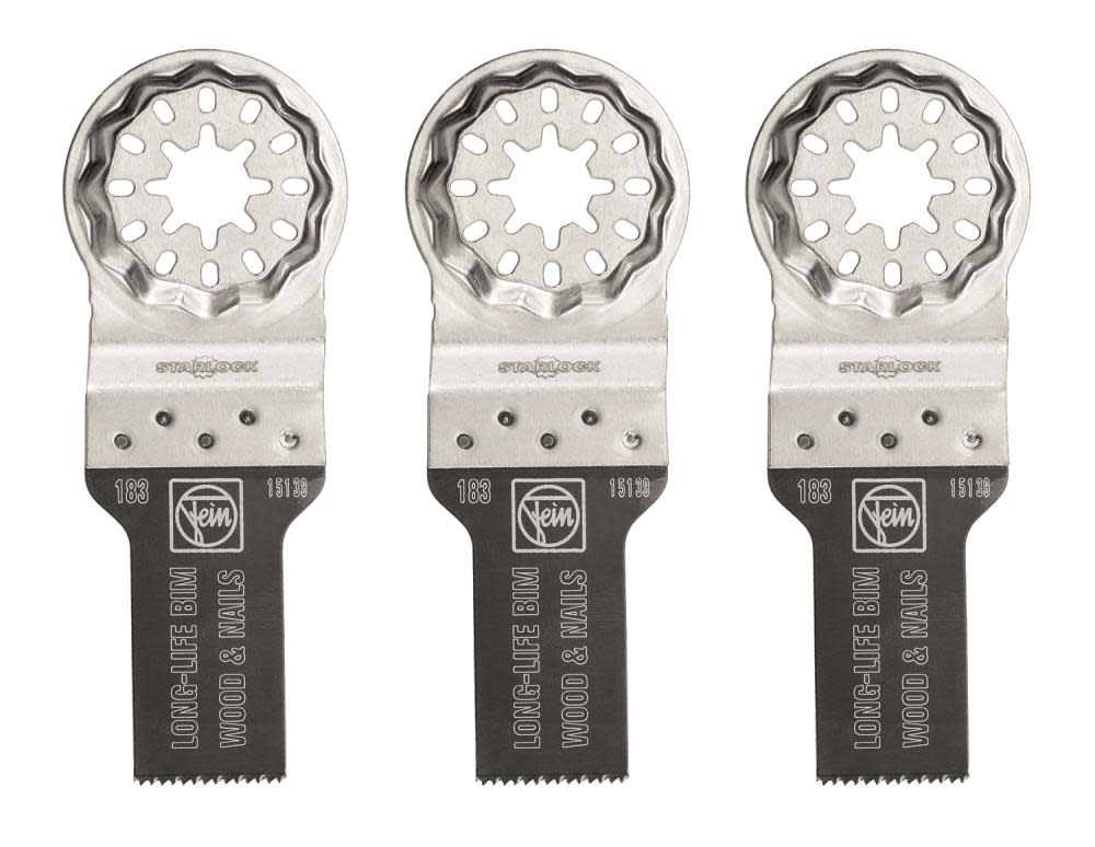 Fein StarLock E-Cut 183 Long-Life Saw Blade with Bi Metal Teeth for All Woods Plasterboard and Plastic Materials - Ascmtools
