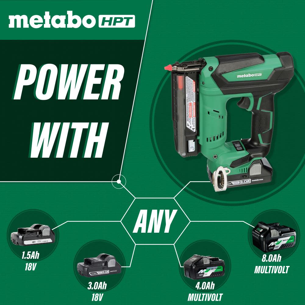 Metabo HPT 18V Cordless Li-Ion 23-Gauge Pin Nailer (Bare Tool) - Ascmtools