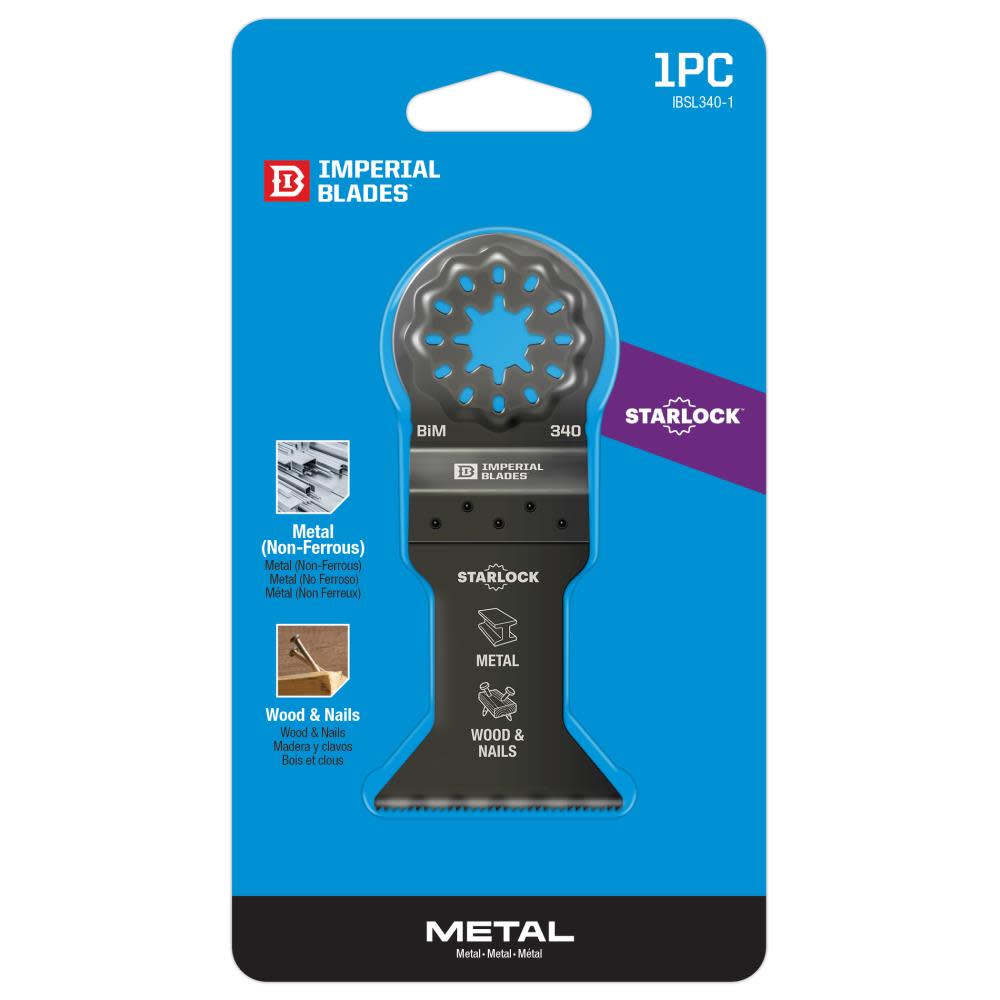 Imperial Blades IBSL340-1 Starlock 1-3/4″ Standard Metal Blade 1PC - Ascmtools