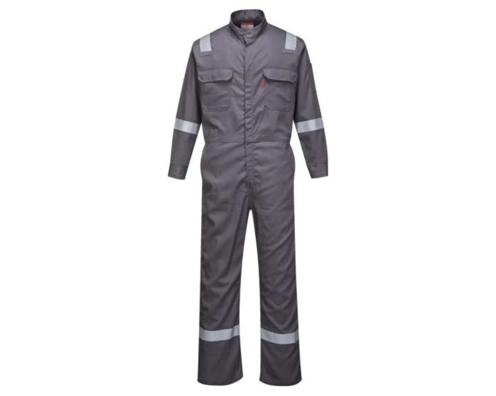 Portwest Bizflame 88/12 Iona Fire Resistant Coverall Grey – Small - Ascmtools
