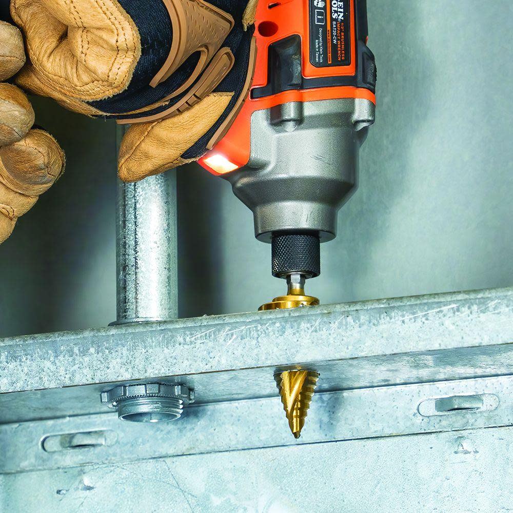 Klein Tools 7/8″ to 1 3/8″ Step Drill Bit VACO - Ascmtools