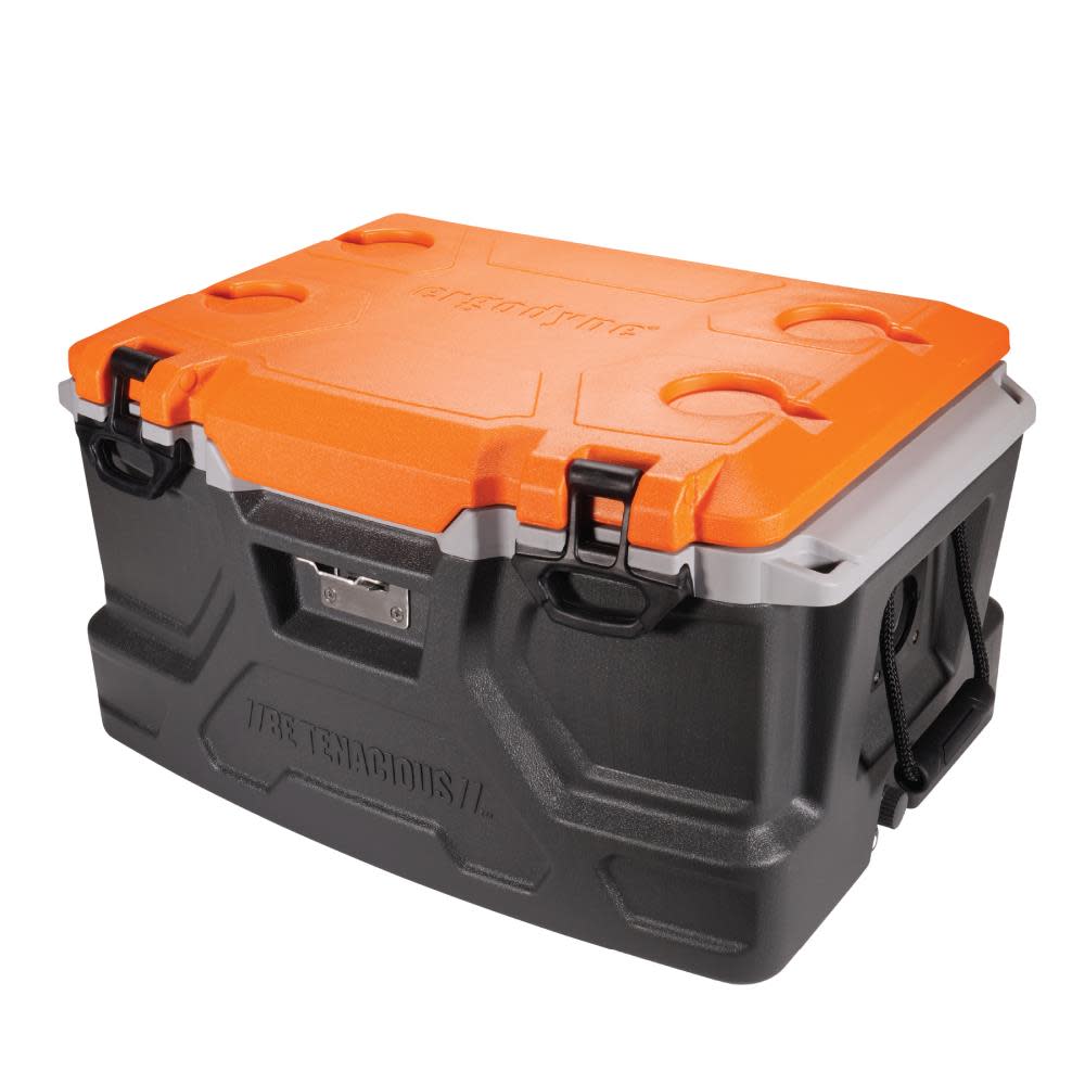 Ergodyne Chill Its 5171 Industrial Hard Sided Cooler 48 Quart Single Orange & Gray - Ascmtools