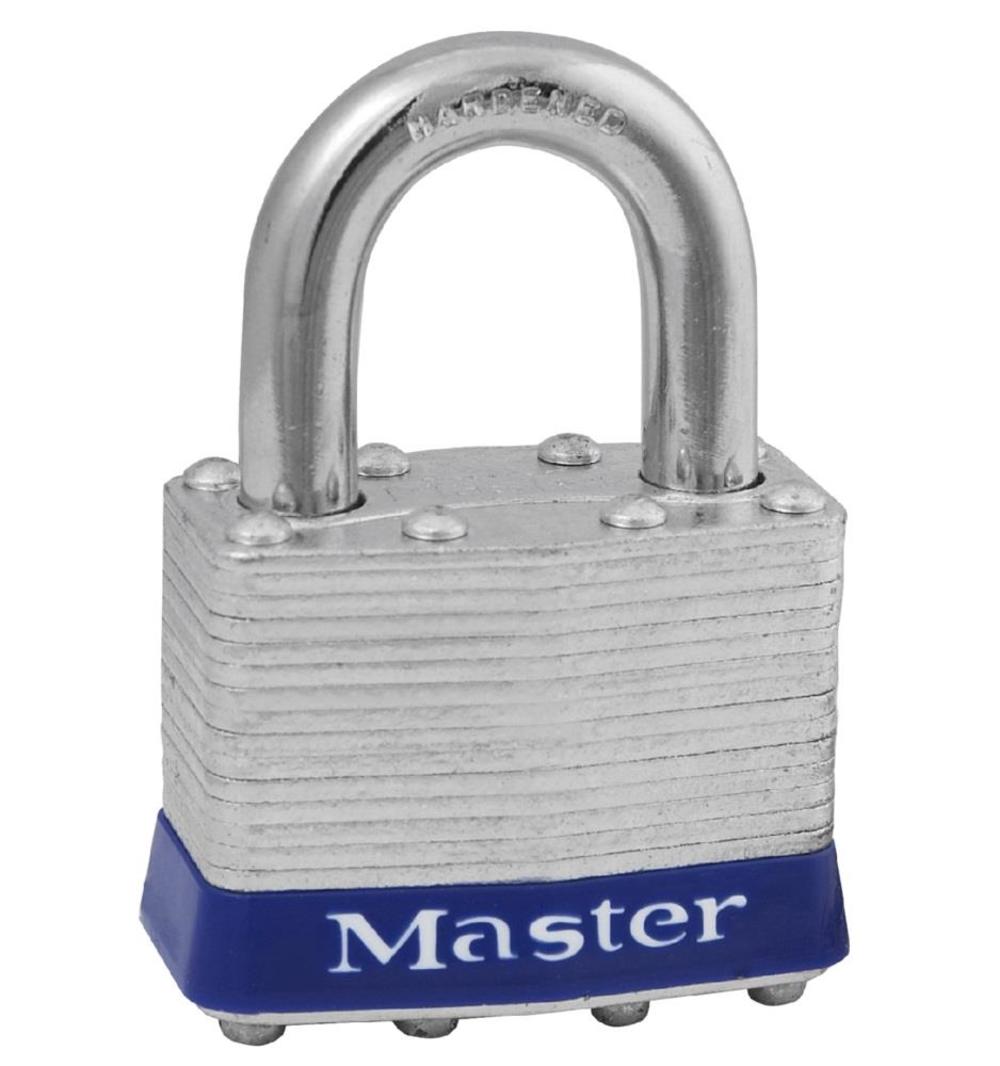 Master Lock 1-3/4 in (44mm) Wide Laminated Steel Pin Tumbler Padlock Universal Pin – 1UP - Ascmtools