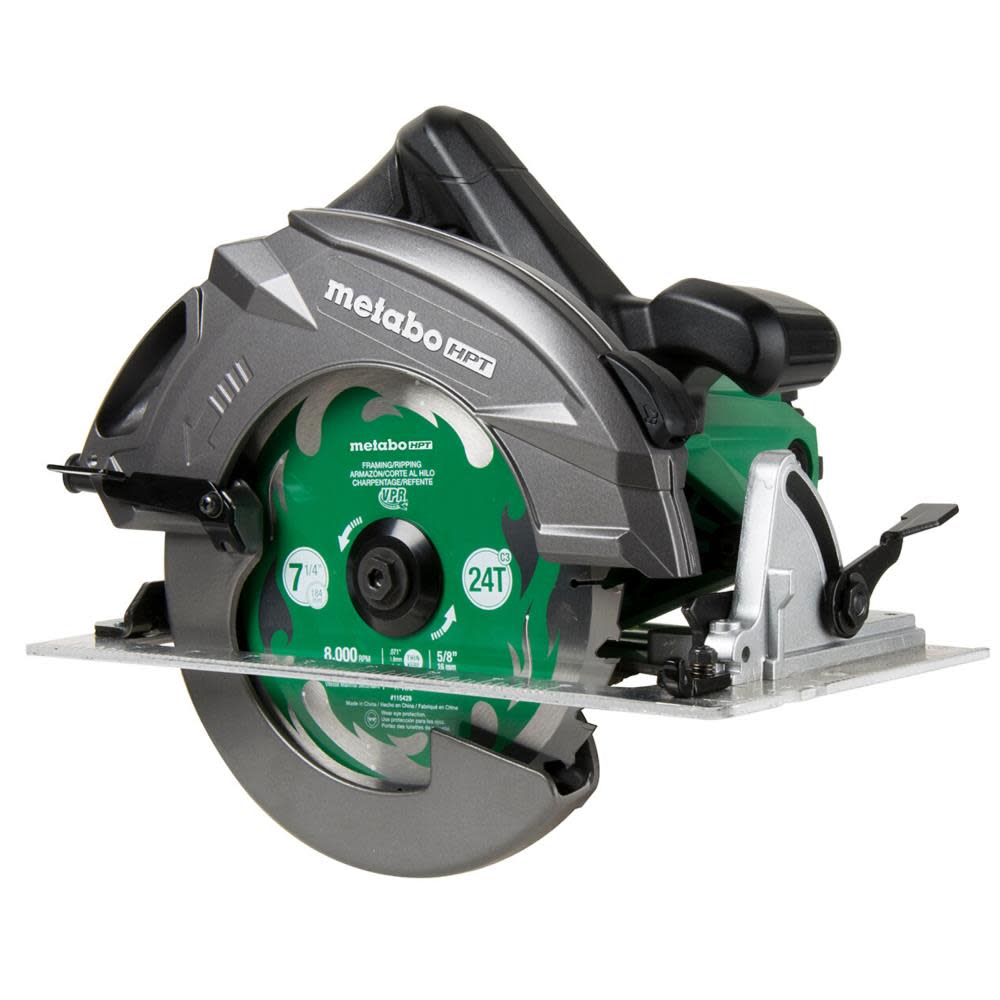 Metabo HPT 7-1/4 In. Pro Grade Circular Saw 15 Amp 6800 RPM Rip Max - Ascmtools