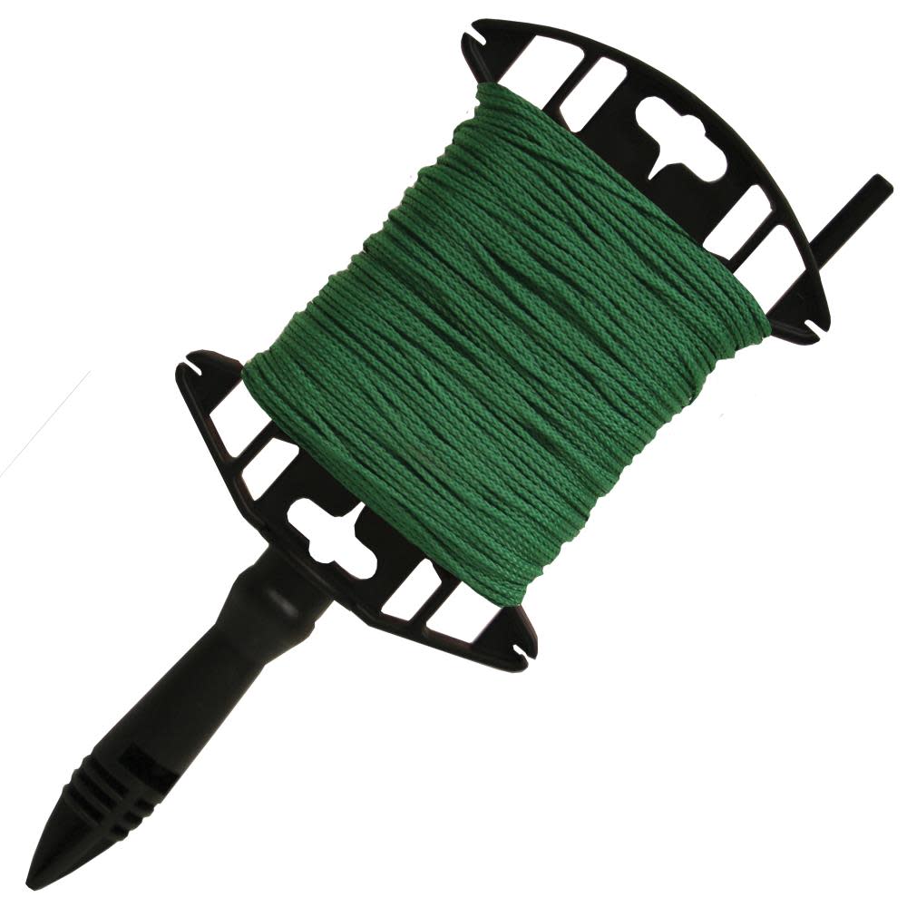 Kraft Tool Co Green Braided Mason’s Line – 250 Ft. Utility Winder - Ascmtools