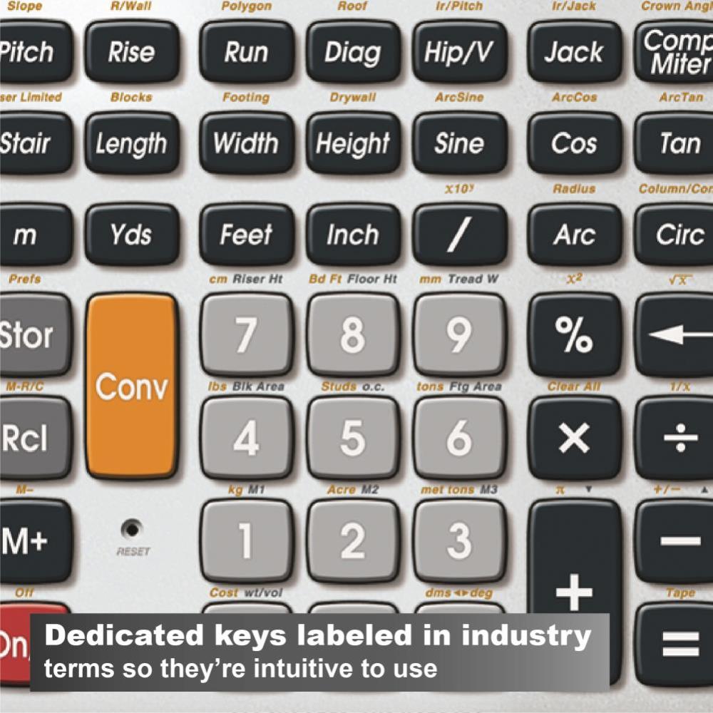 Calculated Industries CM Pro DT Construction Math Calculator - Ascmtools
