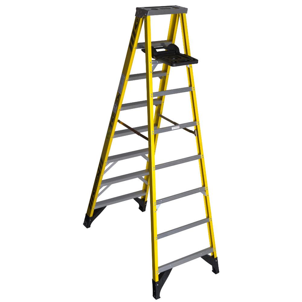 Werner 8 Ft. Type IAA Fiberglass Step Ladder - Ascmtools