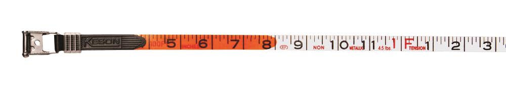Keson 300 ft. Open Reel Fiberglass Tape Measure SAE - Ascmtools