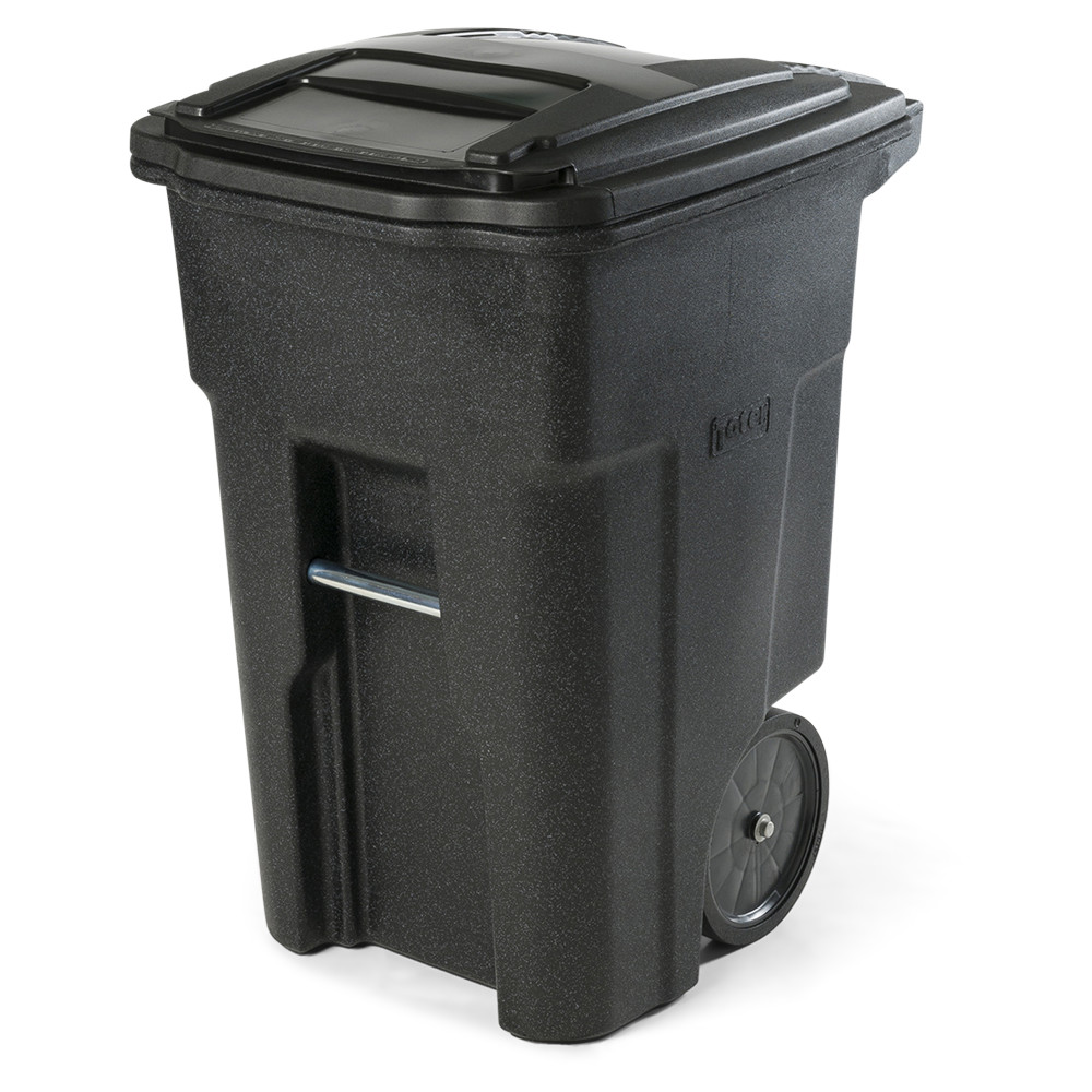 Toter 48 Gallon Trash Can with Smooth Wheels and Lid - Ascmtools