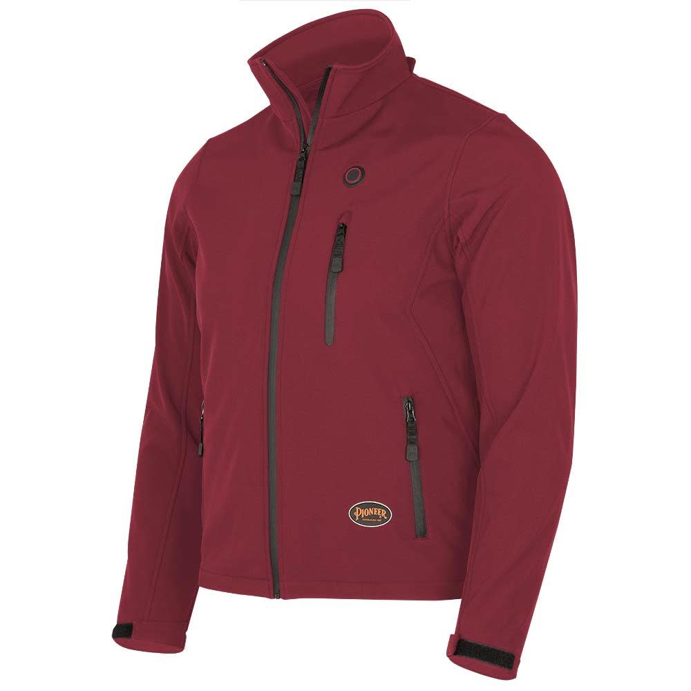Pioneer 5433U Heated Softshell Jacket Dark Red Small - Ascmtools