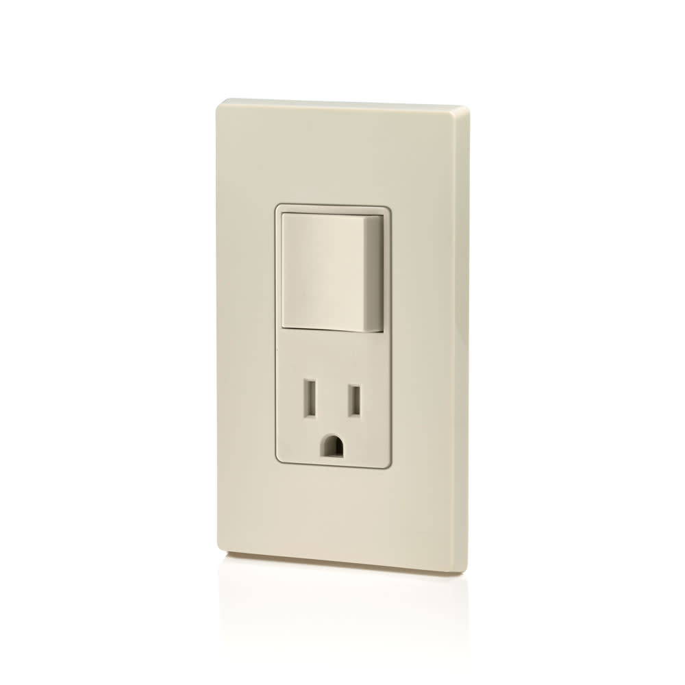 Leviton Decora Switch & Receptacle/Outlet 15A Light Almond Combination - Ascmtools
