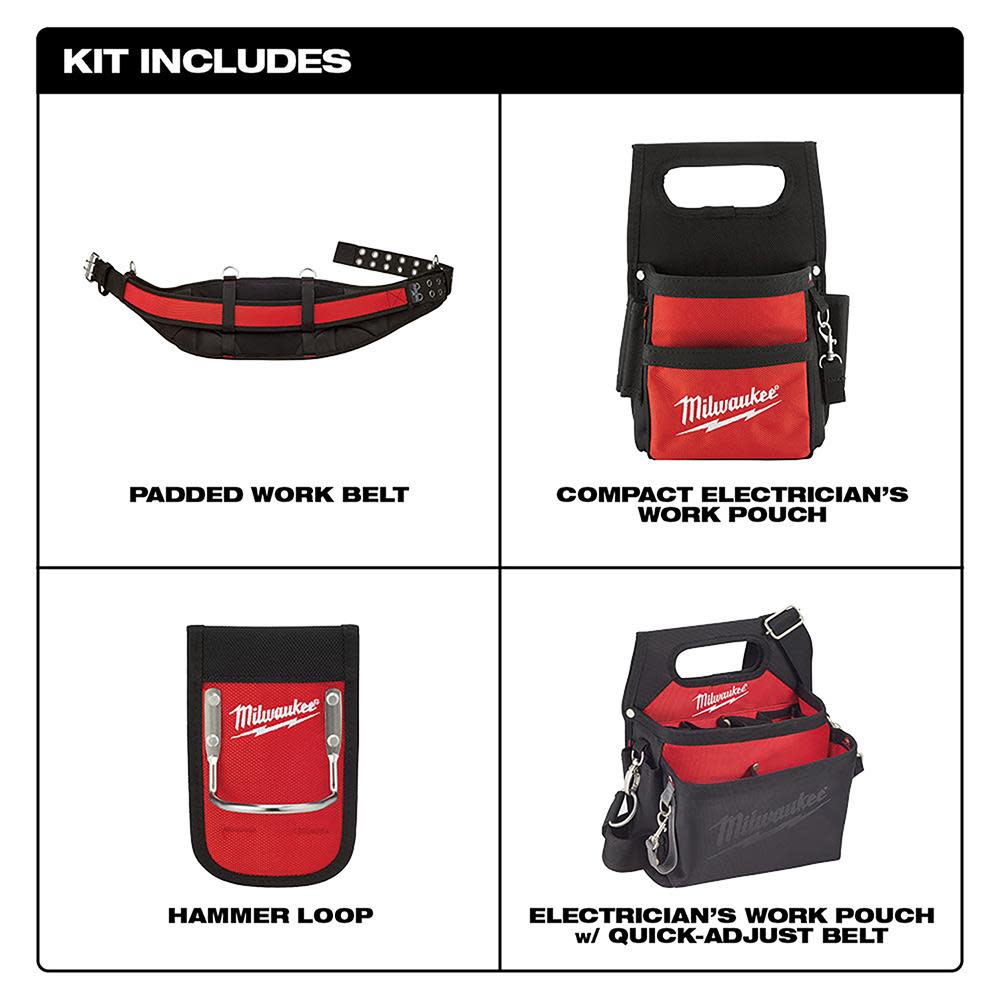 Milwaukee Electrician’s Work Belt - Ascmtools