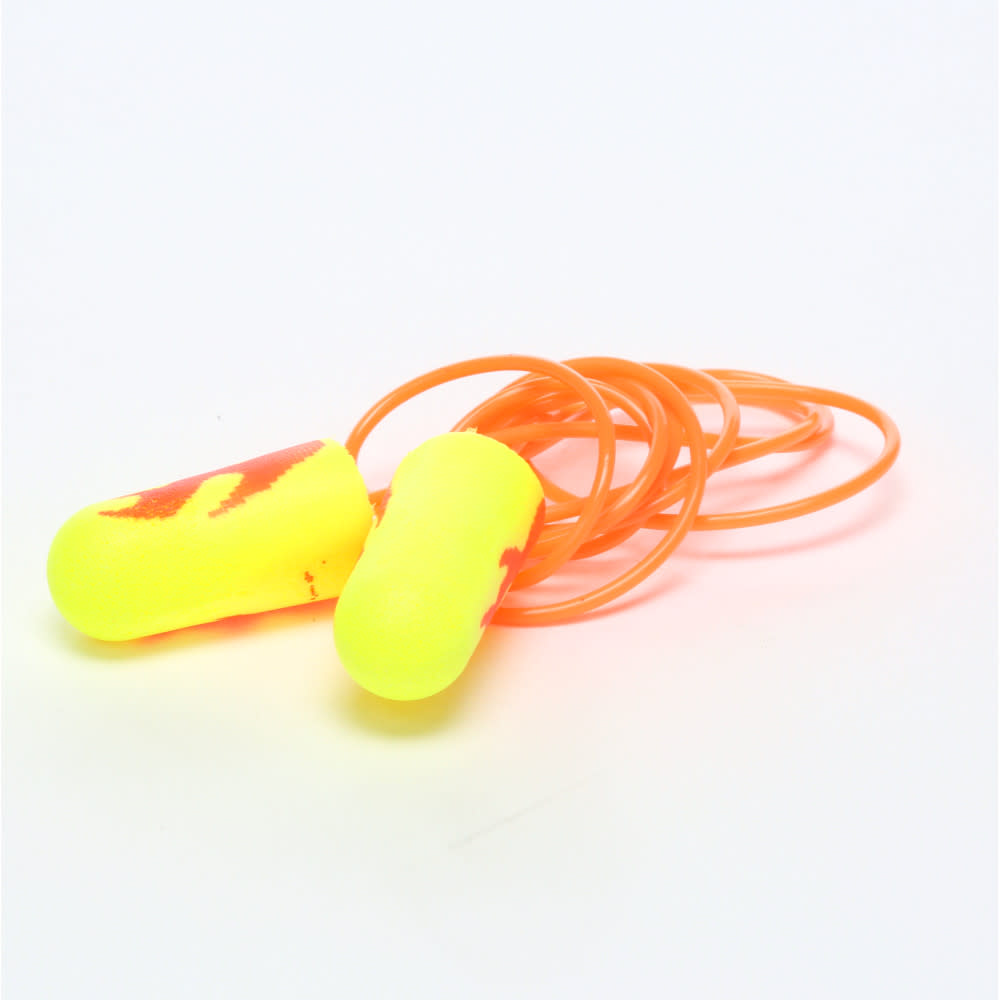 3M E-A-Rsoft Yellow Neon Blasts Earplugs 311-1252 Corded 200pk - Ascmtools