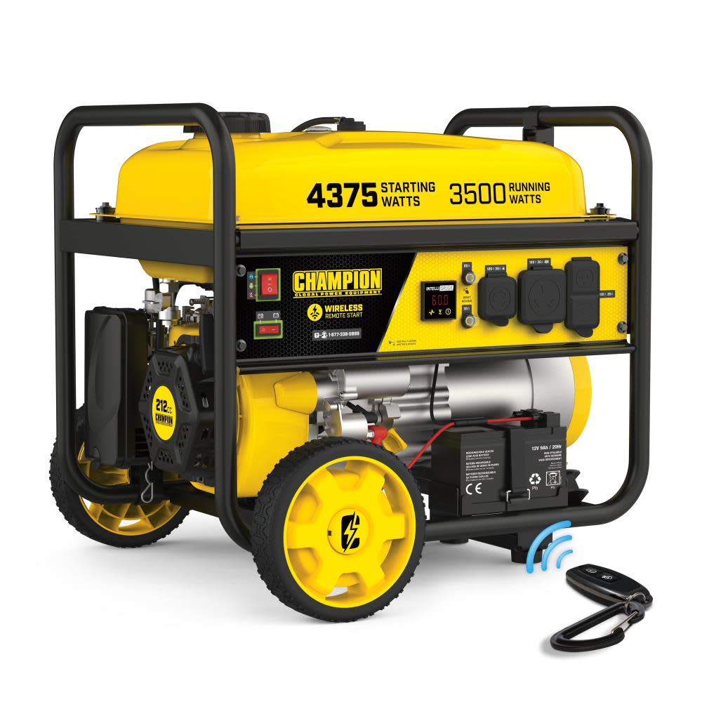 Champion Power Equipment Portable Generator with Wireless Remote Start 3500 Watt RV Ready - Ascmtools