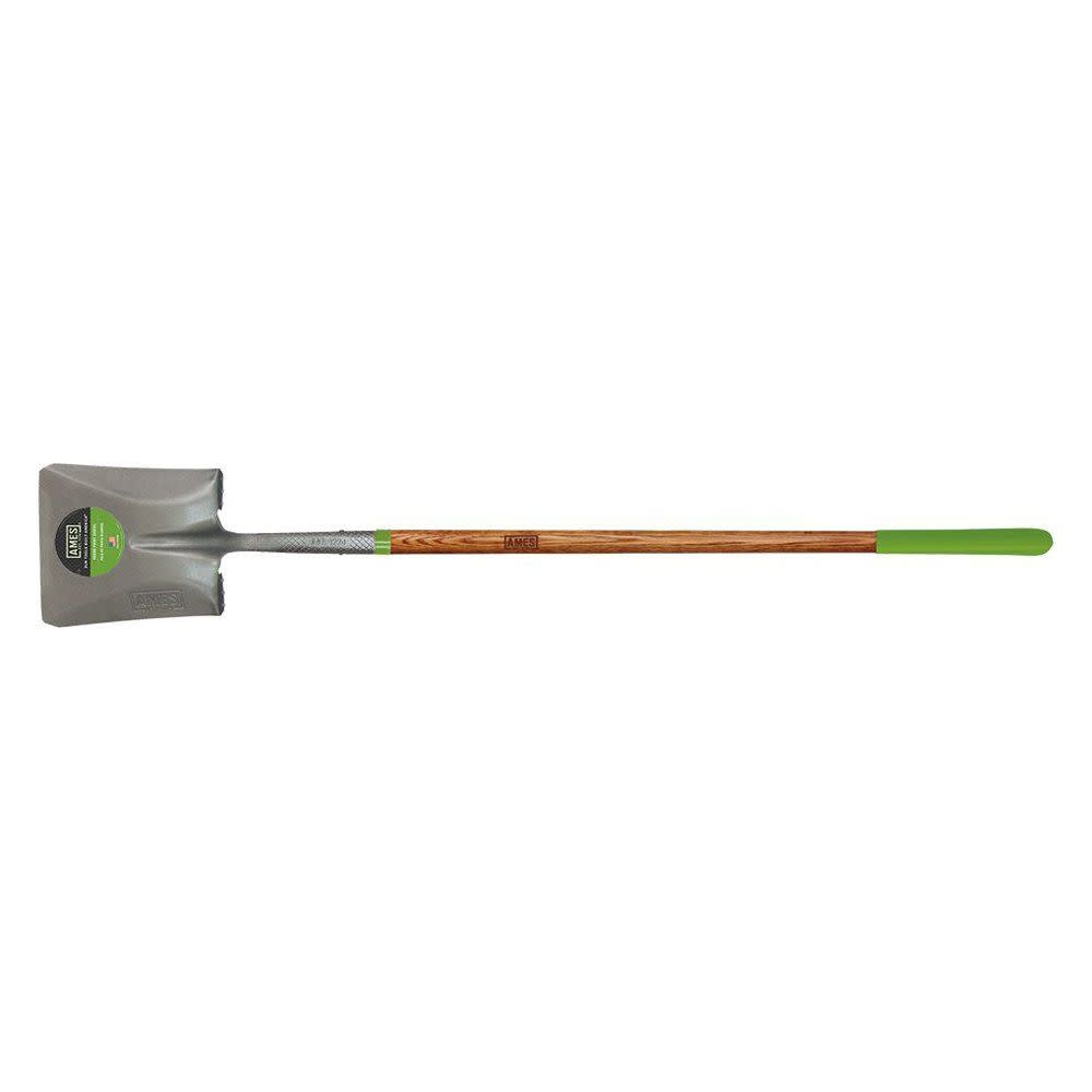 Ames Square Point Shovel with Wood Long-Handle - Ascmtools