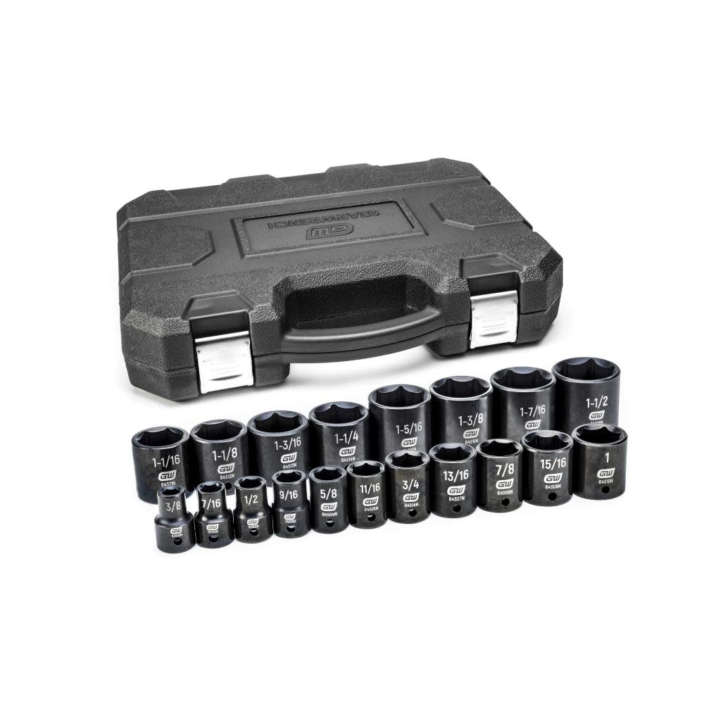 GEARWRENCH 19-PC 1/2 Dr Imp Socket Set SAE - Ascmtools