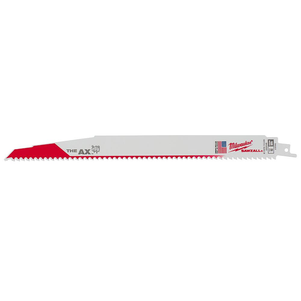 Milwaukee 12 in. 5 TPI The Ax SAWZALL Blade 25PK - Ascmtools