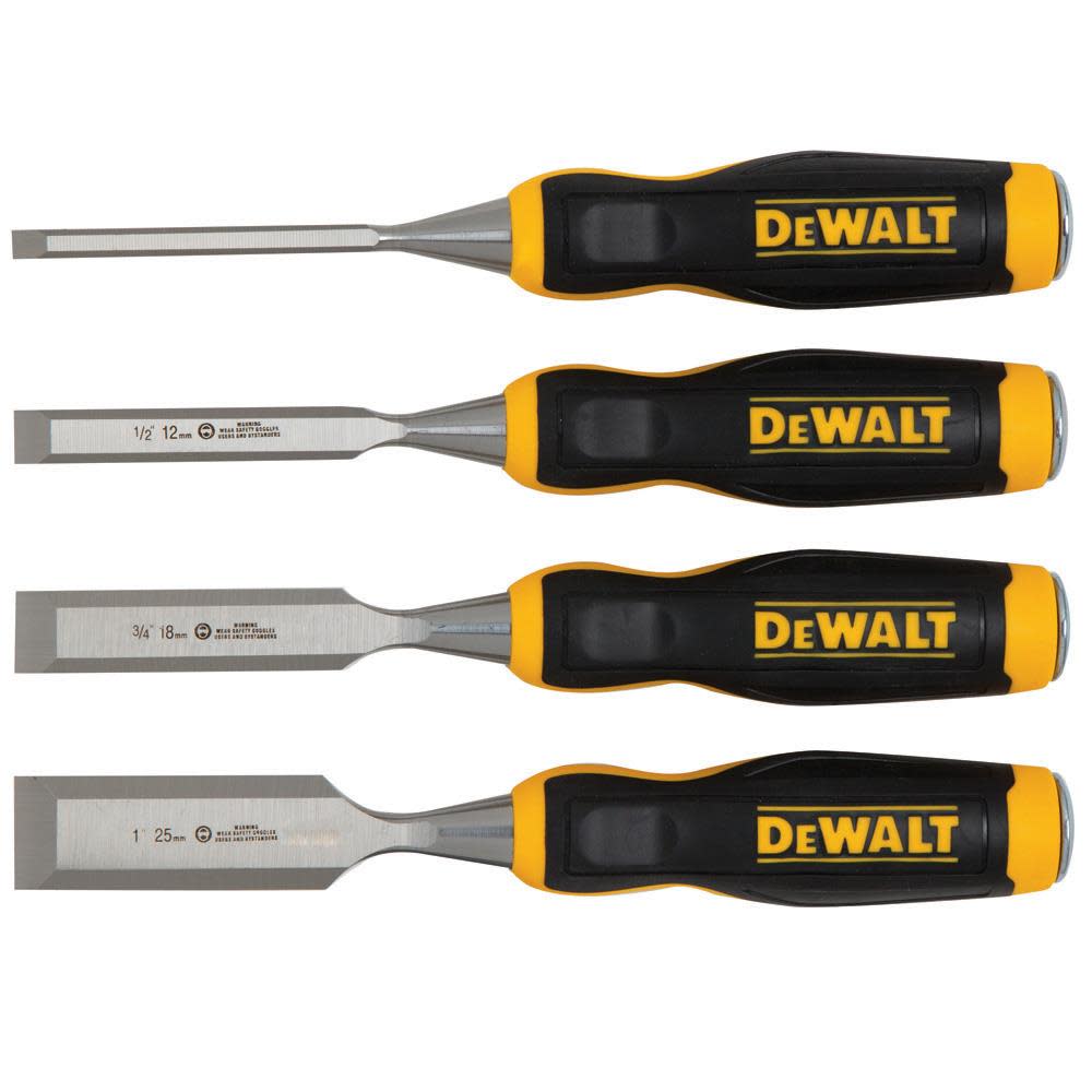 DEWALT 4 Piece Wood Chisel Set - Ascmtools