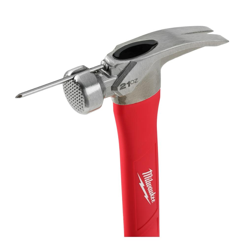 Milwaukee 21oz Milled Face Poly/Fiberglass Handle Hammer - Ascmtools