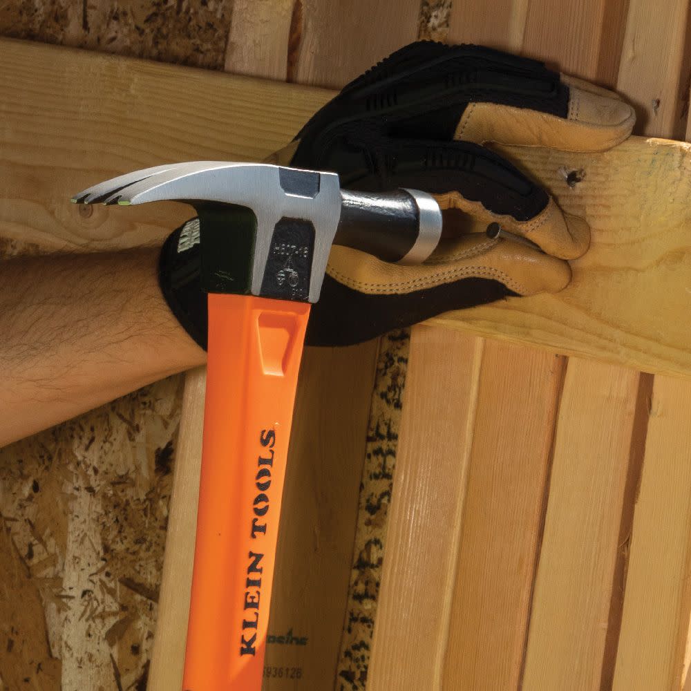 Klein Tools Electricians Hammer Straight Claw 18oz 15″ - Ascmtools