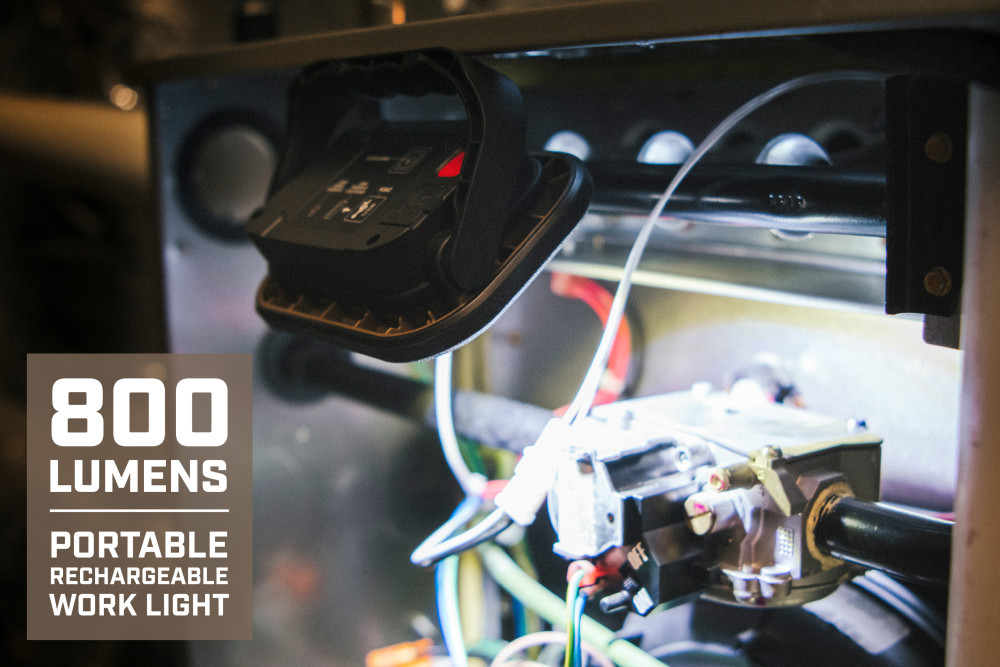 Spec Ops Rechargeable LED Work Light with Kickstand - Ascmtools