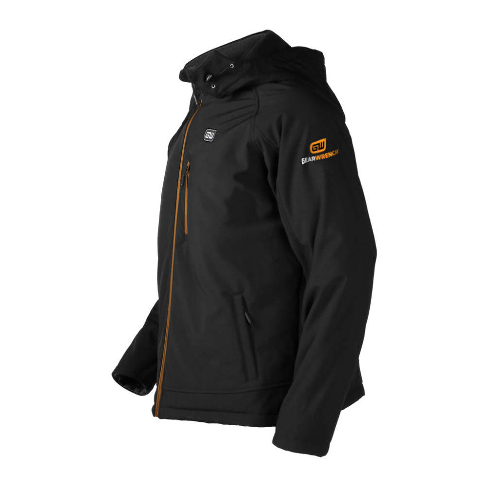 GEARWRENCH Mens Black Heated Hooded Jacket Kit XL - Ascmtools