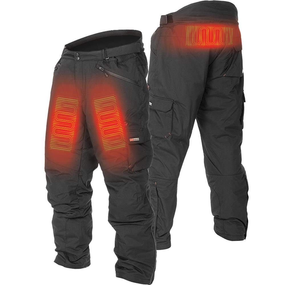 Mobile Warming 12V Unisex Dual Power Heated Pant Black Large - Ascmtools