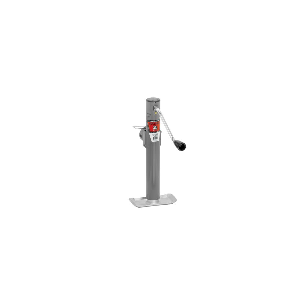 Reese Bulldog 10″ 2000 lbs Gray Steel Side Wind Round Trailer Jack - Ascmtools