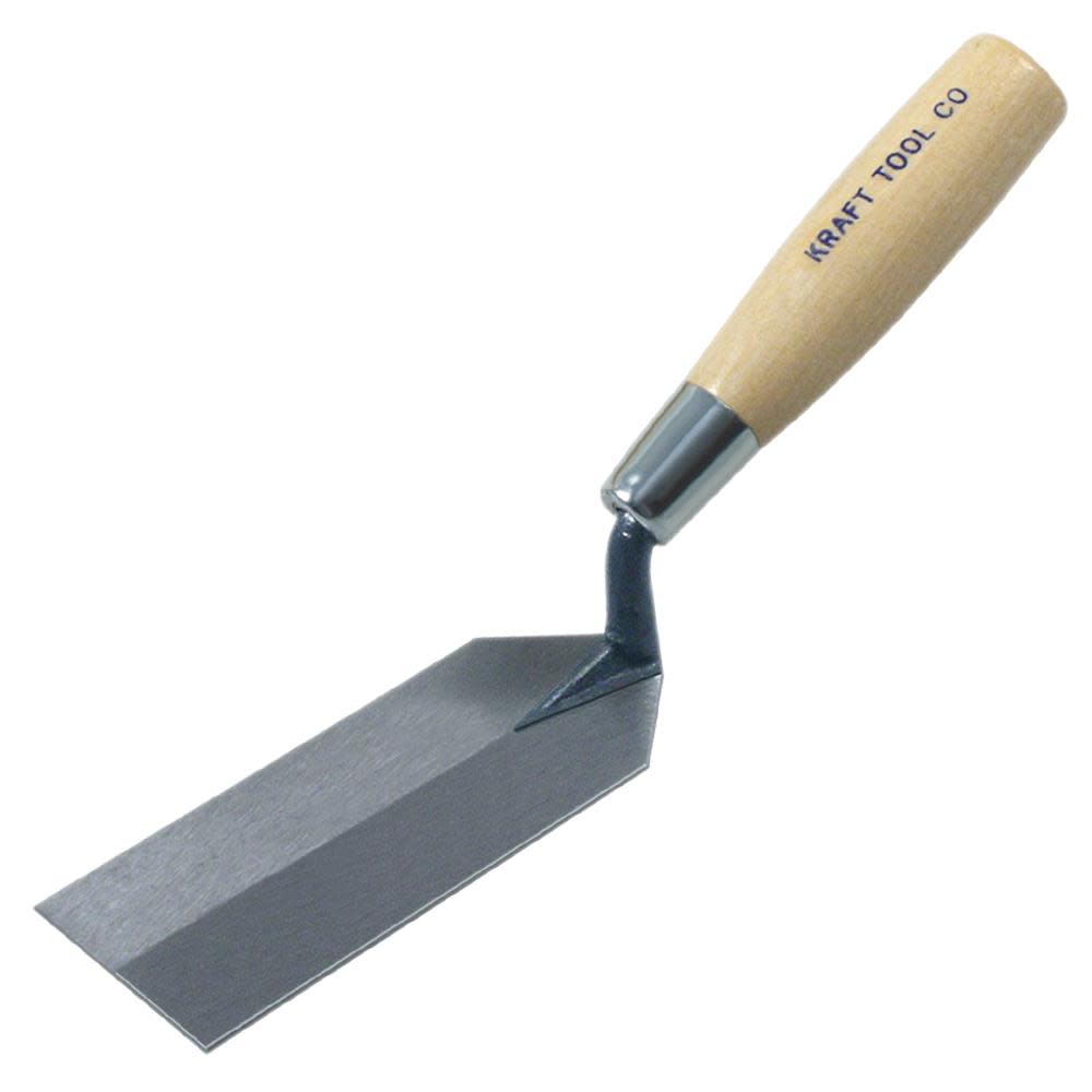 Kraft Tool Co 8 In. x 2 In. Margin Trowel with Wood Handle - Ascmtools