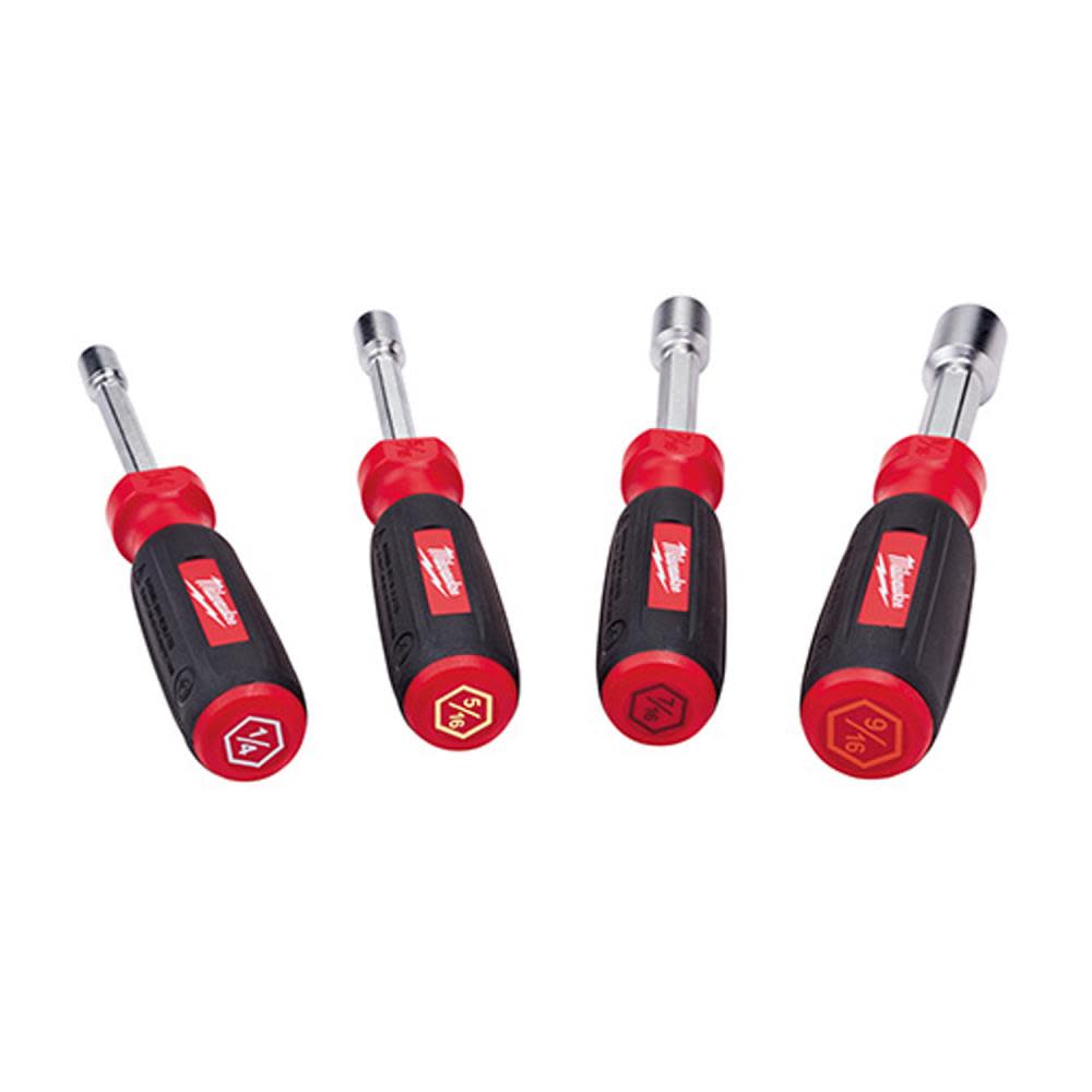 Milwaukee 4 pc Hollow Shaft SAE Nut Driver Set - Ascmtools