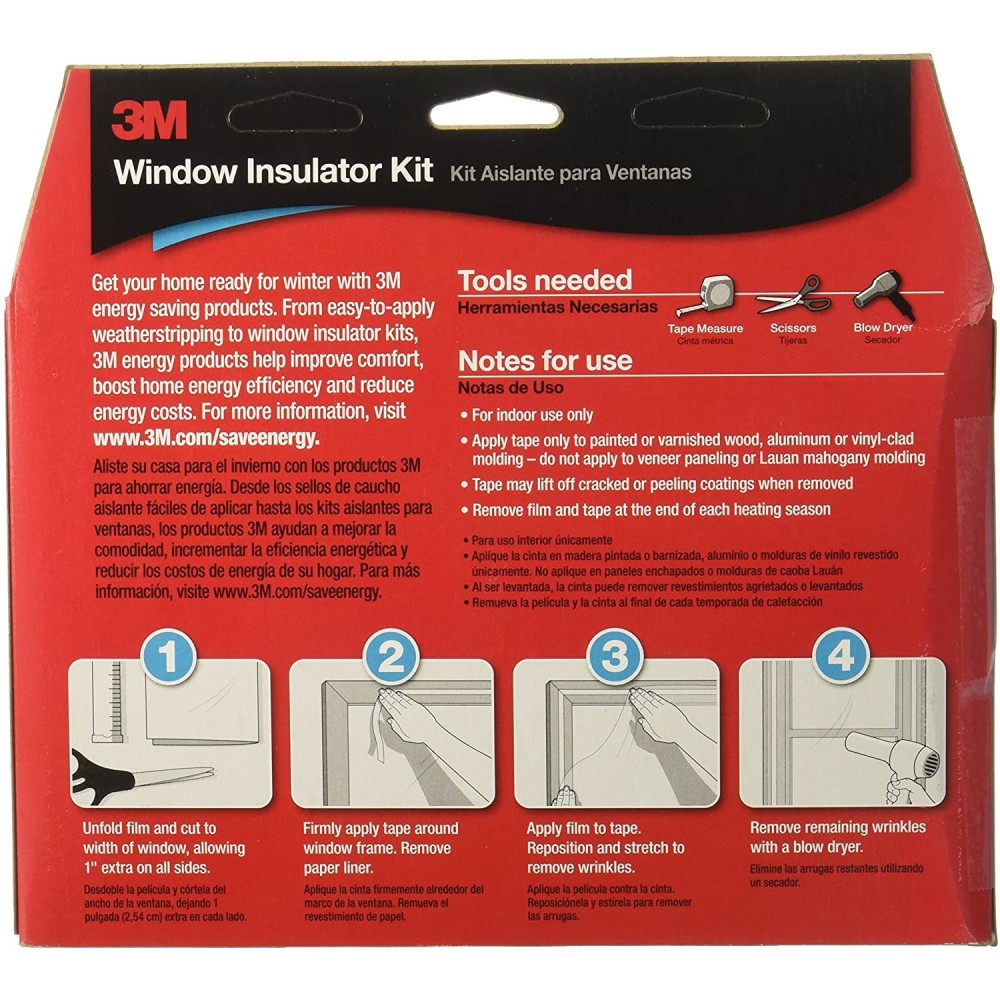 3M Indoor Clear Window Insulator Kit - Ascmtools