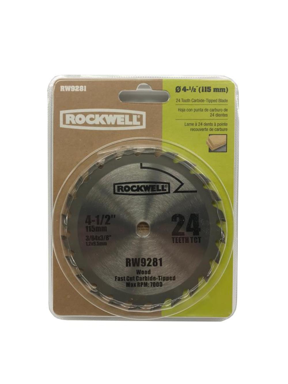 Rockwell 4-1/2-in 24-Tooth Continuous Carbide Circular Saw Blade - Ascmtools